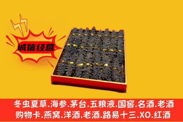 定西市回收海参